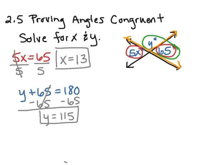 Practice 2 6 proving angles congruent