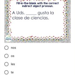 Worksheet object direct pronouns spanish indirect worksheets answers grade pronoun answer subject lesson pdf objects planet key 9th math interrogatives